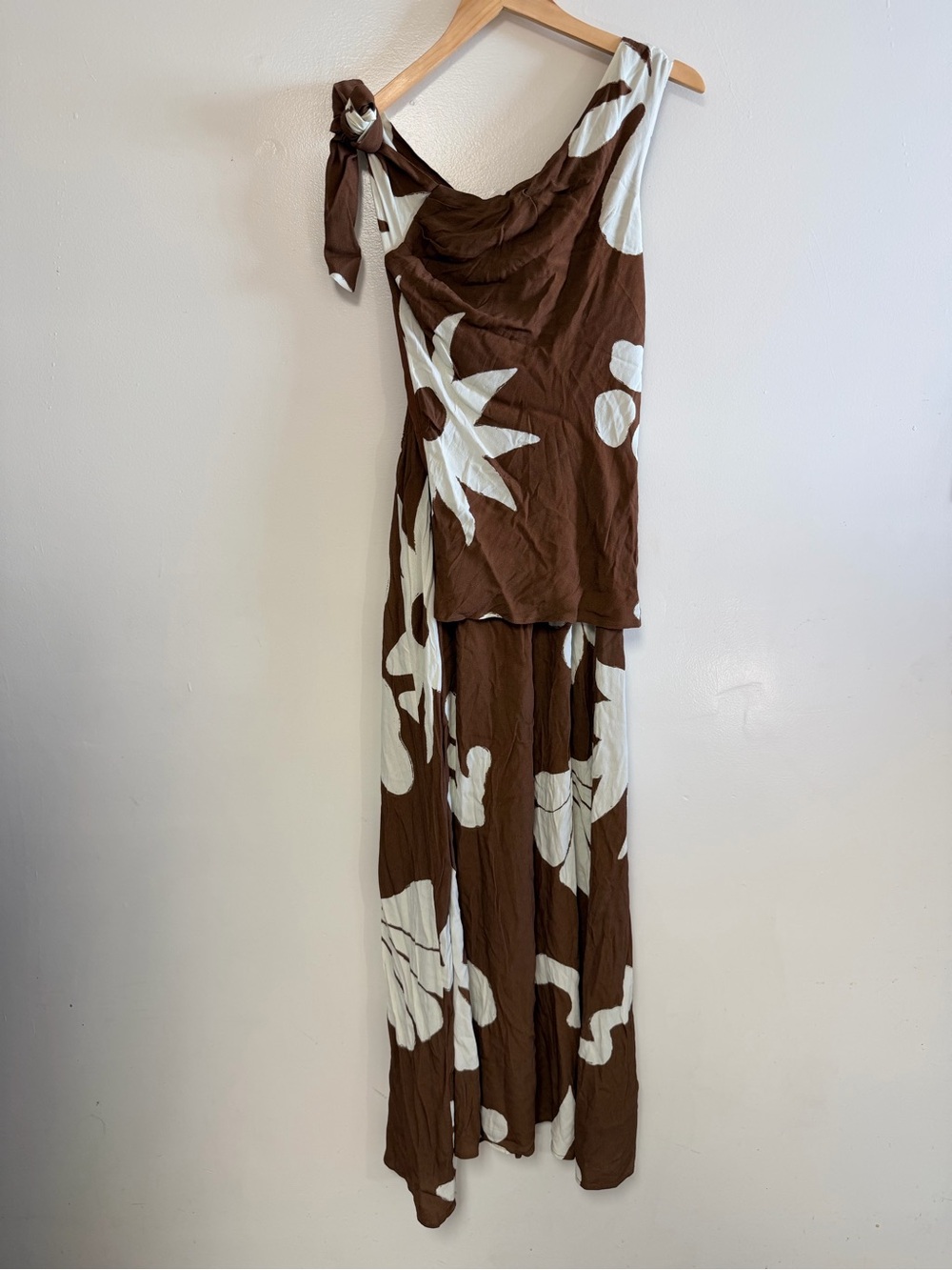 SABO Lessi Dress Galene Brown Size 2 Vacation Tropical Maxi Dress NWT - Picture 3 of 12